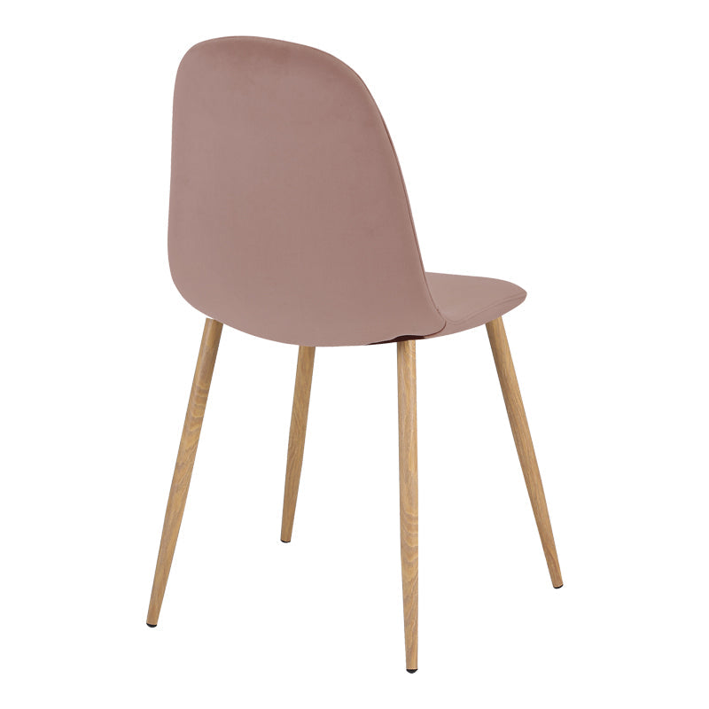 Scaun de sufragerie Bella din catifeamar putred, Natural, 43x52x89 cm