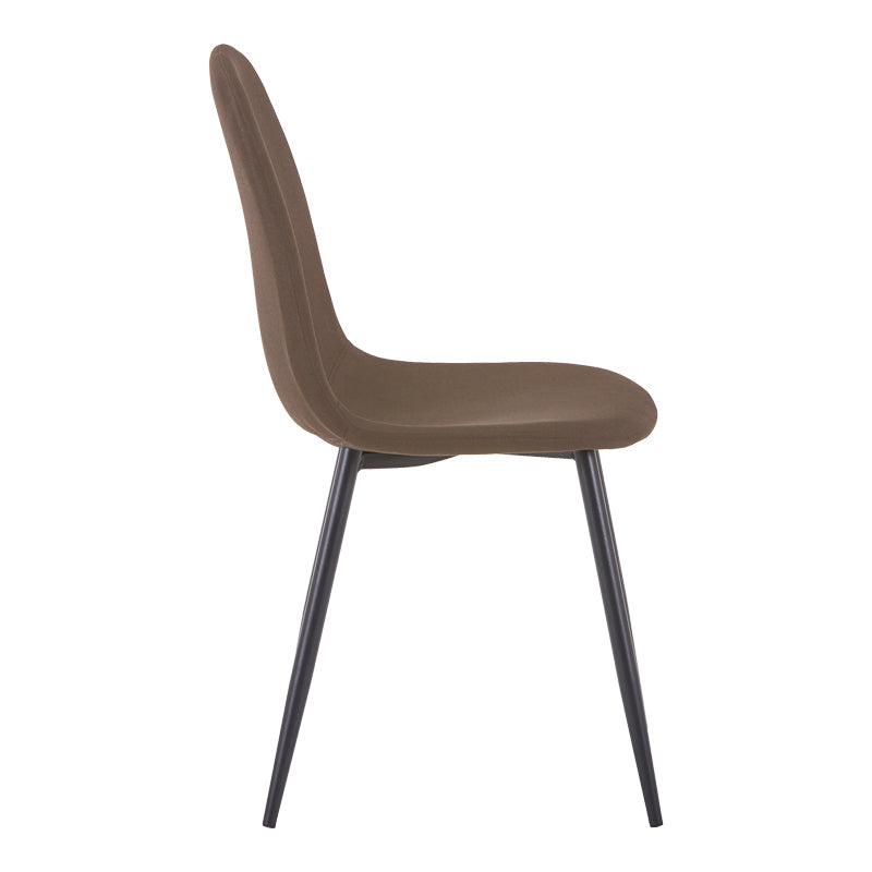 Scaun de sufragerie Bella din maro metal, neagra, 44x52x89 cm