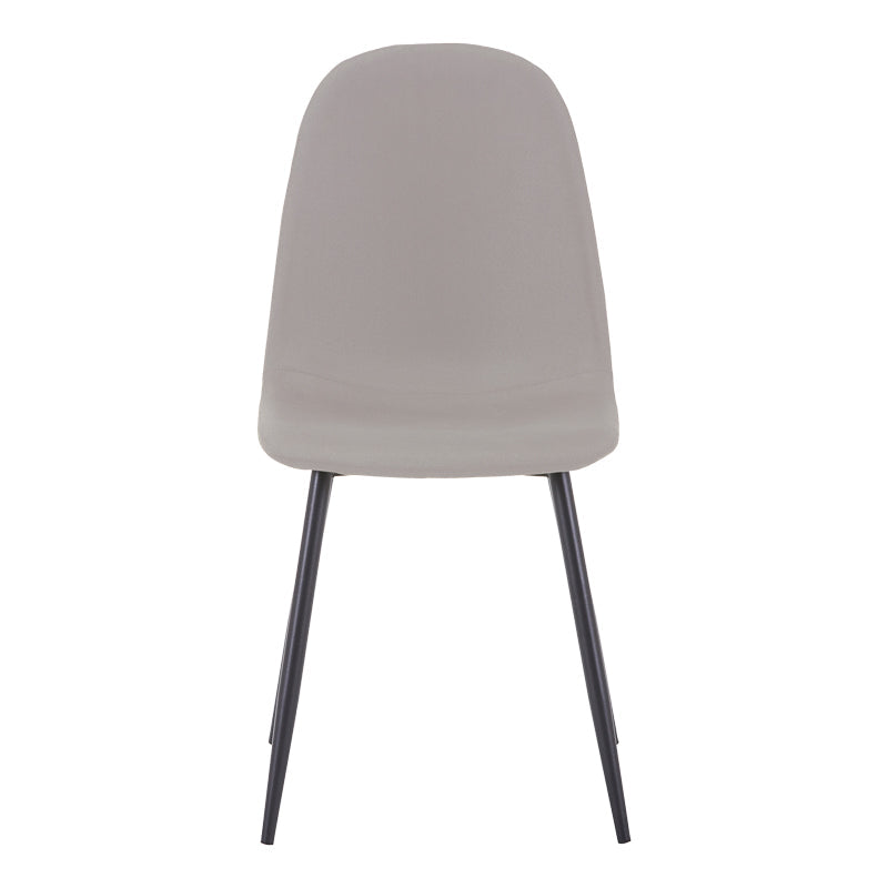 Scaun de sufragerie Bella gri metal, negru, 43x52x89 cm