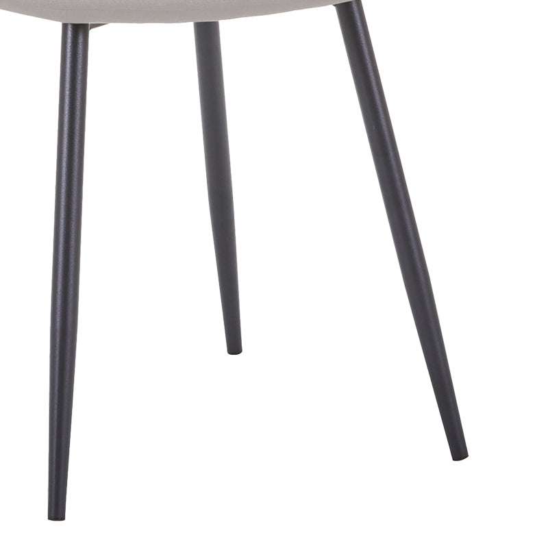 Scaun de sufragerie Bella gri metal, negru, 43x52x89 cm