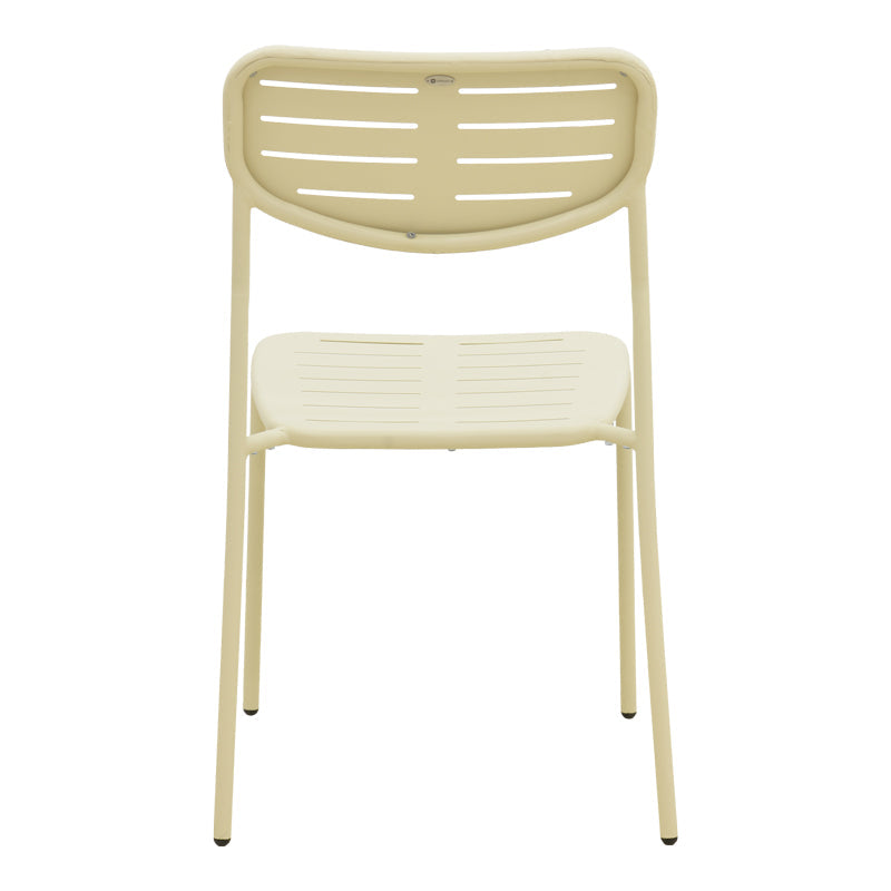 Scaun exterior Deraby, metal, 52x46x83 cm - Crem