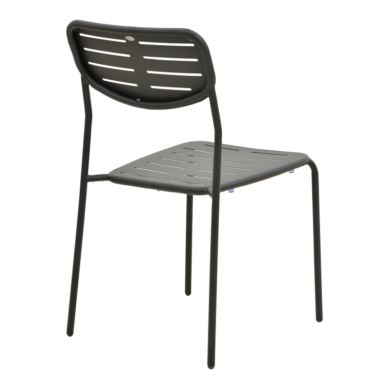 Scaun exterior Deraby, metal, 52x46x83 cm - Negru