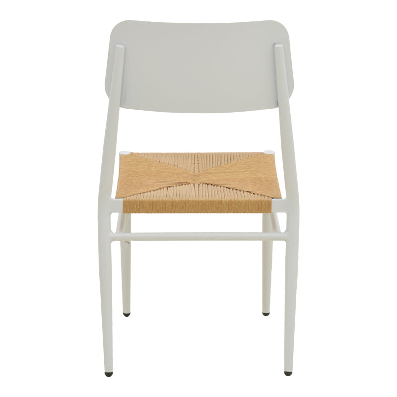 Scaun de exterior Giardino, Alb-Natural, 45x56x82 cm - Alb-Natural