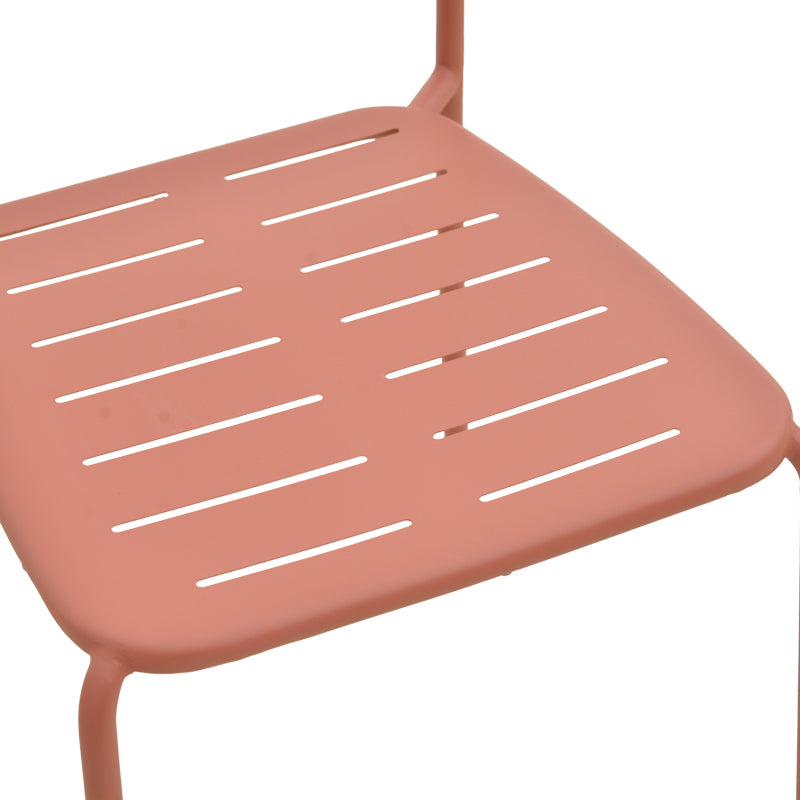 Scaun exterior Deraby, metal, 52x46x83 cm - Teracota