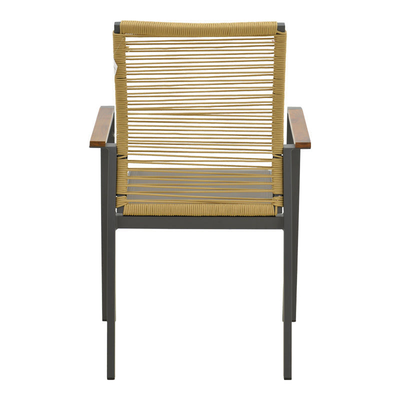 Scaun exterior Aegean, aluminiu si textil, 56x58x91 cm - Antracit