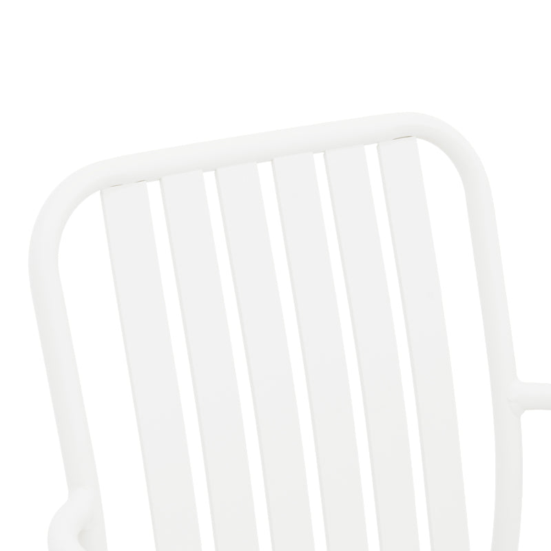 Scaun de exterior Vista stivuibil, aluminiu, Diverse culori, 62x60x84 cm - Alb