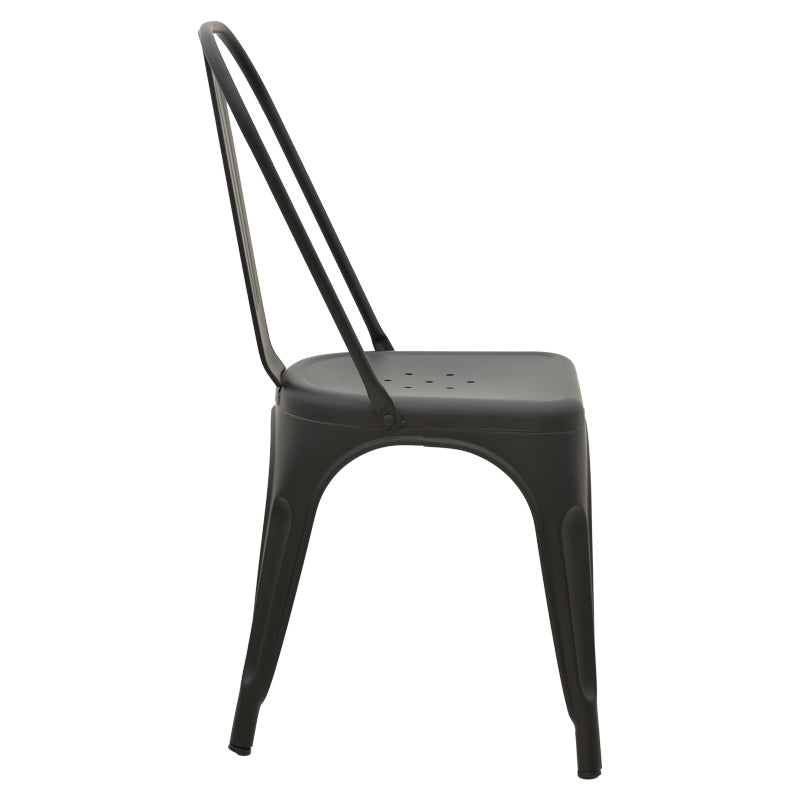 Scaun Utopia, metal, 44x44x85 cm - Negru