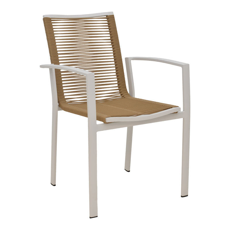 Scaun de plaja din aluminiu si tex Maron, șampanie, Maro - Natural, 57x63x83 cm - Scaun de plaja din aluminiu si tex Maron, șampanie, Maro - Natural, 57x63x83 cm - 289-000017