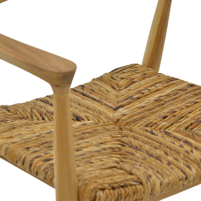 Scaun Denverone lemn de tec, Natura, Natur, 57x54x79 cm