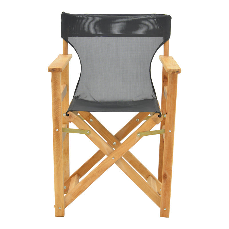 Scaun directorial Kompa din lemn de fag masiv, Natural - Tesatura neagra inchis Nexus, 54x57 cm