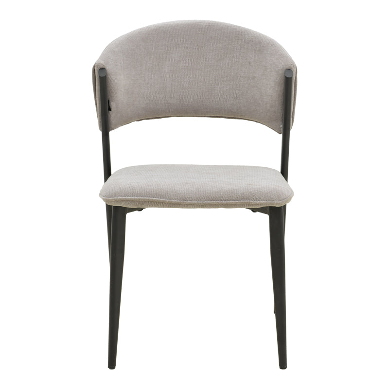 Scaun Dolez, Stofa, 49x59x82 cm - Gri