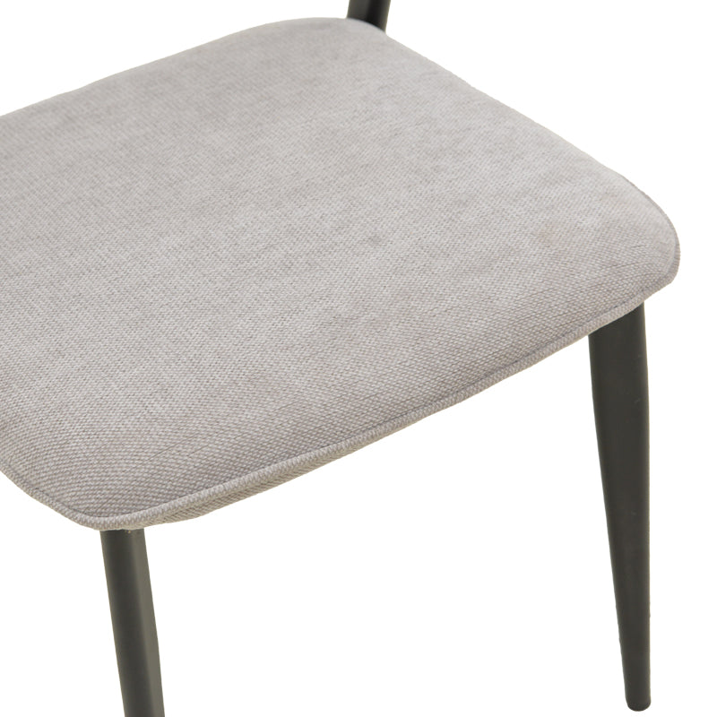 Scaun Dolez, Stofa, 49x59x82 cm - Gri