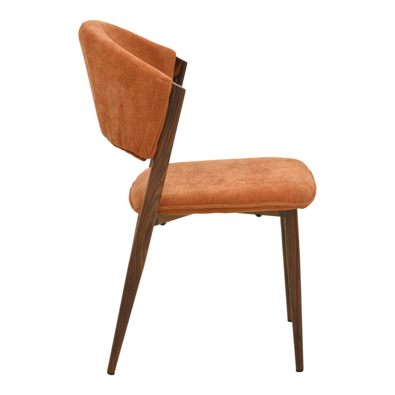 Scaun Dolez, Stofa, 49x59x82 cm - Teracota