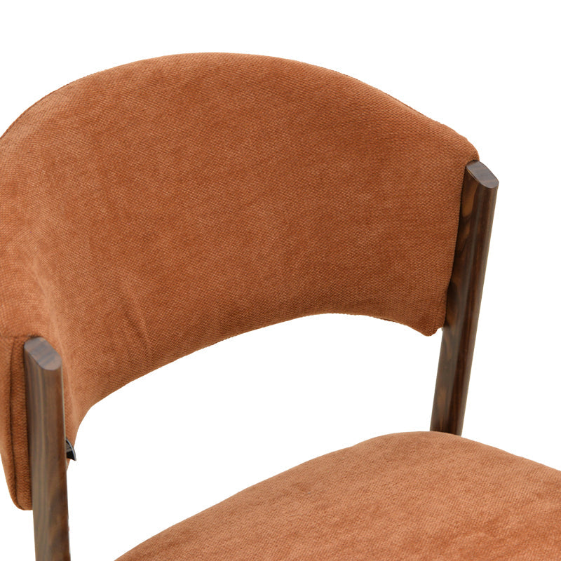 Scaun Dolez, Stofa, 49x59x82 cm - Teracota