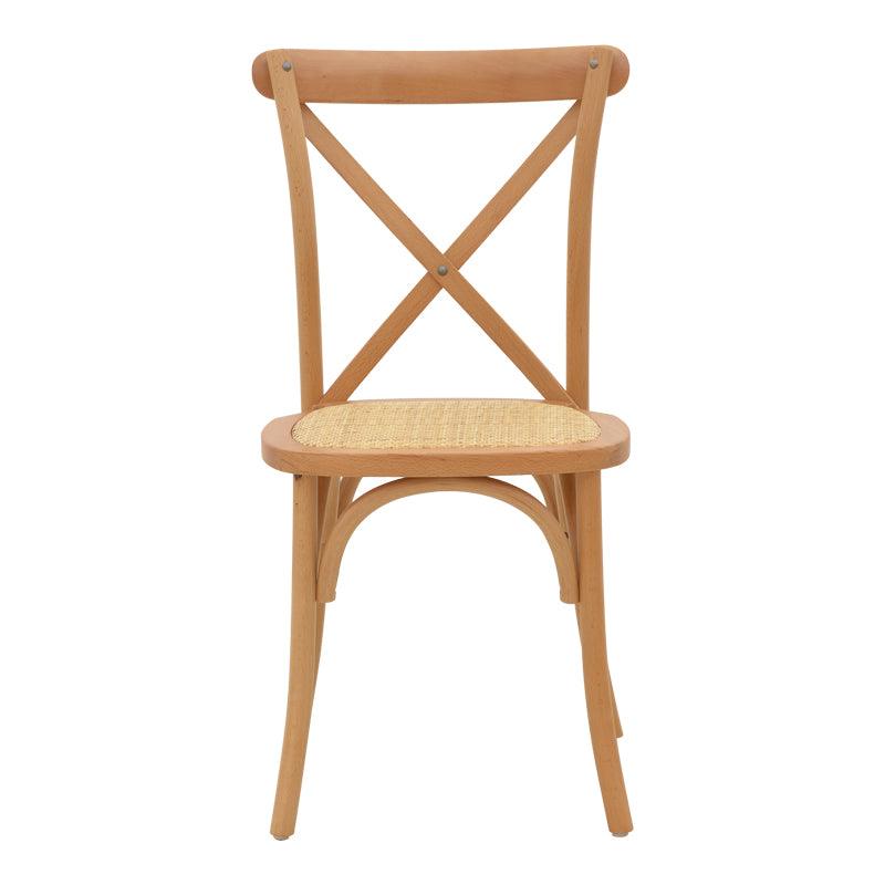 Scaun Dylon, Alb - Natural, 48x52x89 cm - Natural