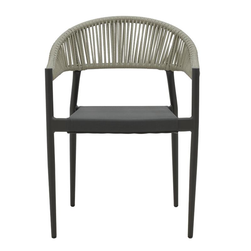 Scaun Elation, Gri inchis - Alb, 56x62x77 cm - Gri inchis
