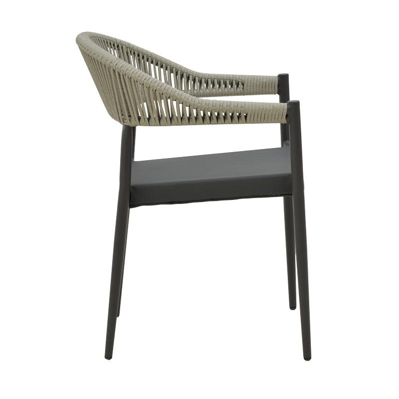 Scaun Elation, Gri inchis - Alb, 56x62x77 cm - Gri inchis