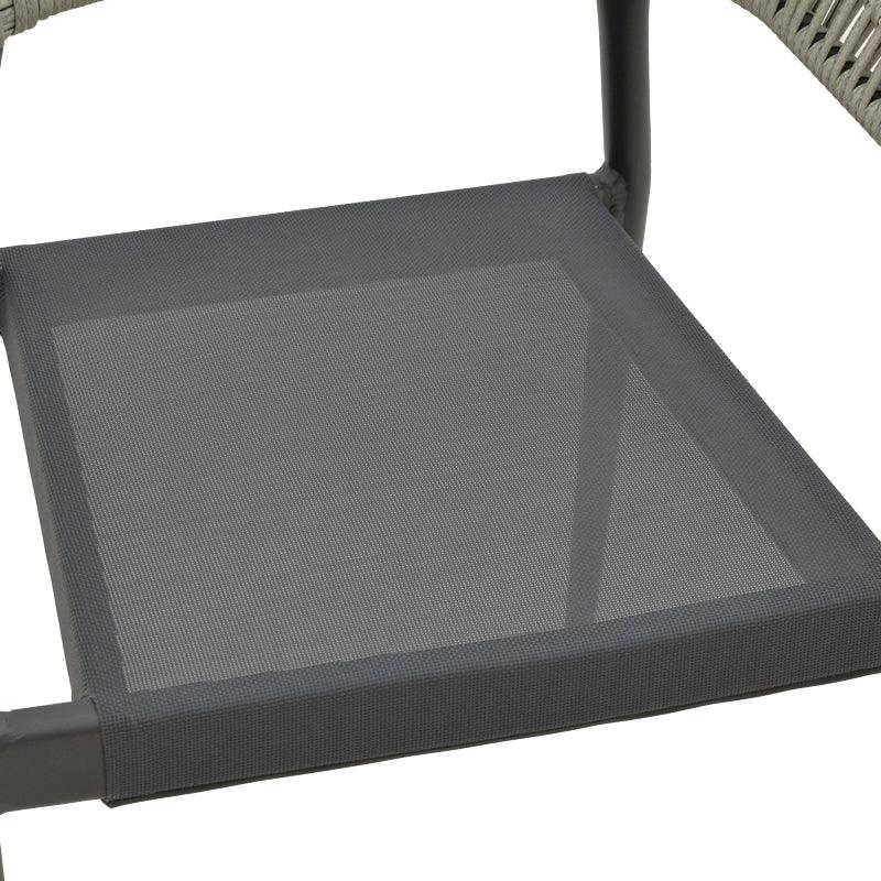 Scaun Elation, Gri inchis - Alb, 56x62x77 cm - Gri inchis