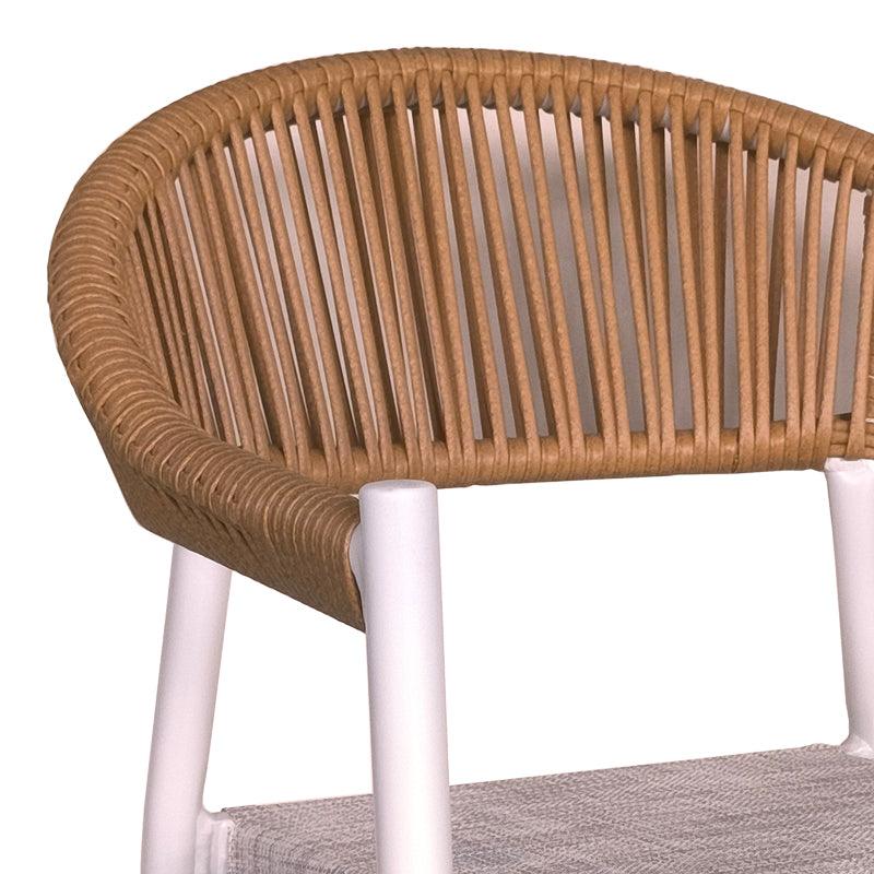 Scaun Elation, Gri inchis - Alb, 56x62x77 cm - Alb