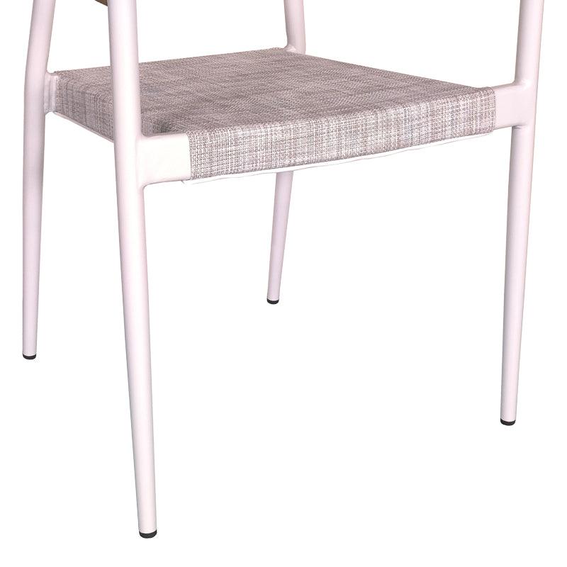 Scaun Elation, Gri inchis - Alb, 56x62x77 cm - Alb