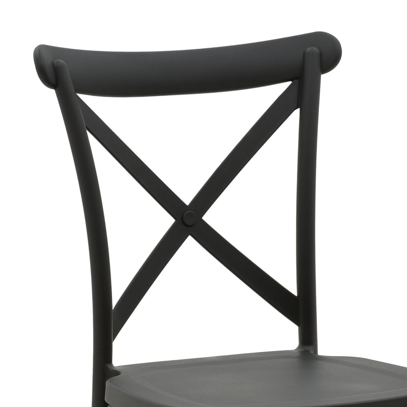 Scaun exterior Crossie, 43x53x88 cm - Scaun exterior Crossie, Negru, 43x53x88 cm, imagine produs 6
