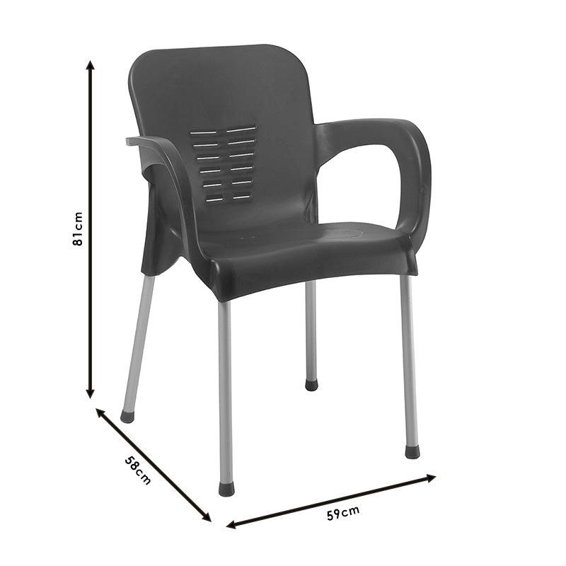 Scaun exterior Feast, 58x59x81 cm - Albastru