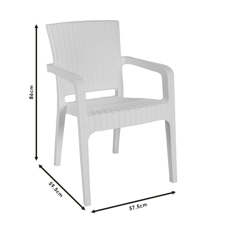 Scaun exterior Halcyon, 59x58x86 cm - Antracit