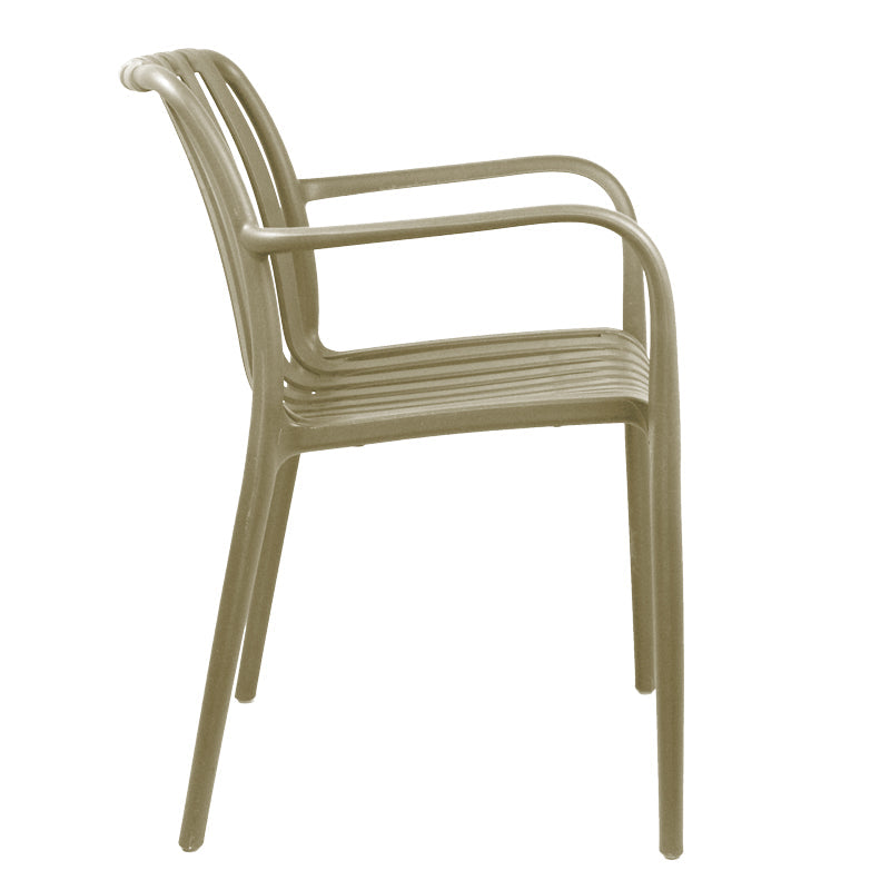 Scaun exterior Zoi, Diverse culori, 58x54x80 cm - Natural