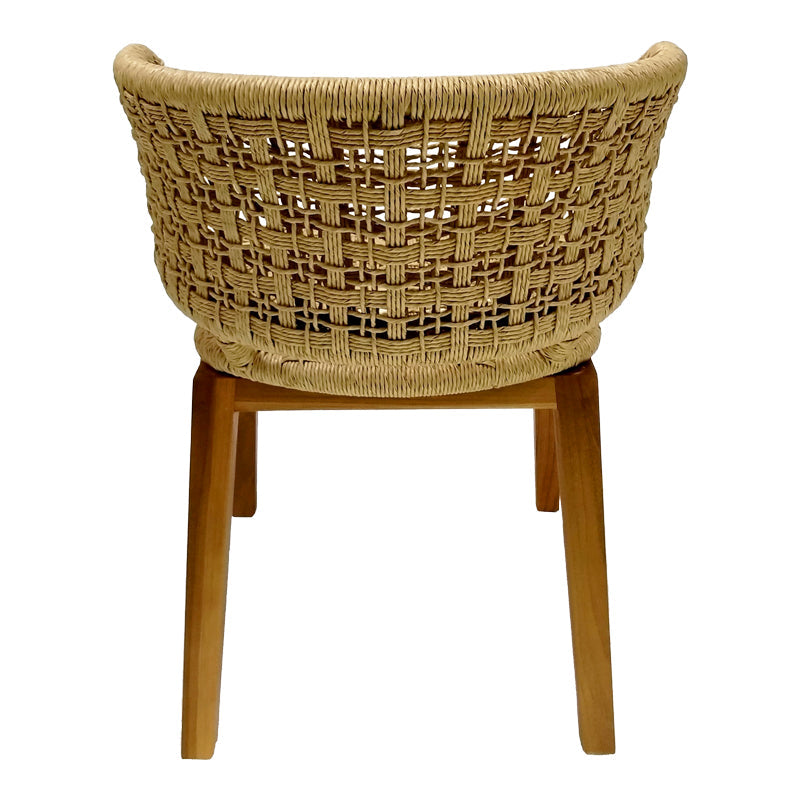 Scaun fotoliu de gradina Milou Boho, Natural, 59x65x73 cm