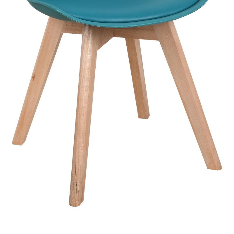 Scaun Gaston, Gri deschis Natural, 58x47x85 cm - Albastru