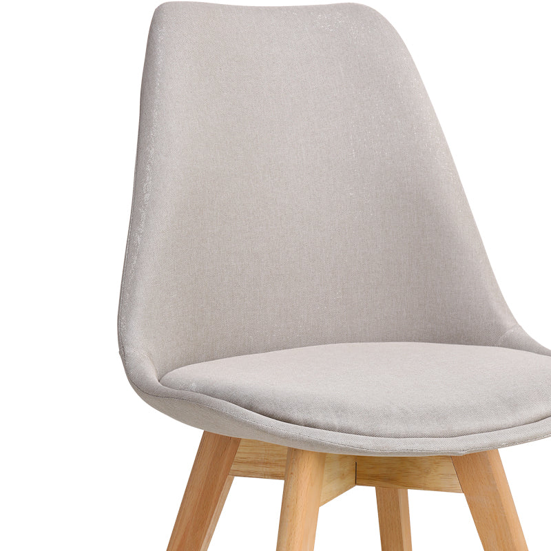 Scaun Gaston bej lemn, Natural, 56x43x84 cm