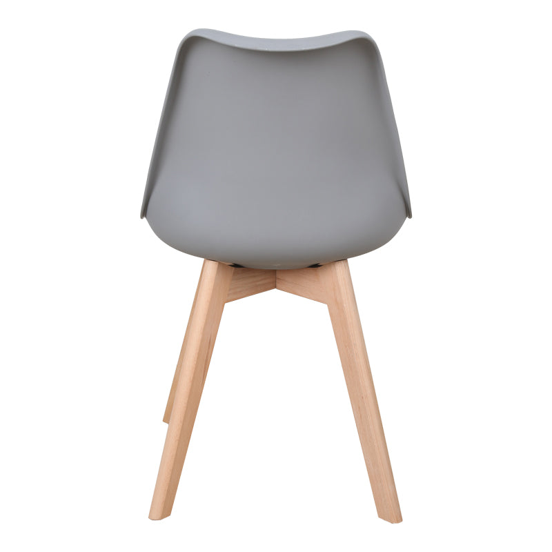 Scaun Gaston, Gri deschis Natural, 58x47x85 cm - Gri