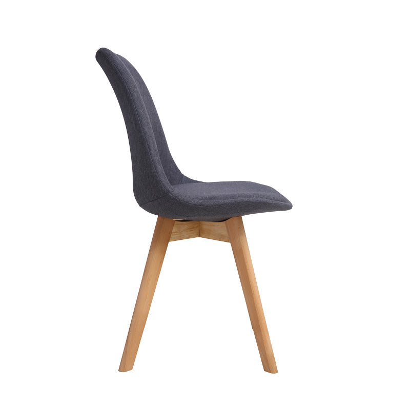 Scaun Gaston Gri inchis -lemn, Natural, 57x43x84 cm