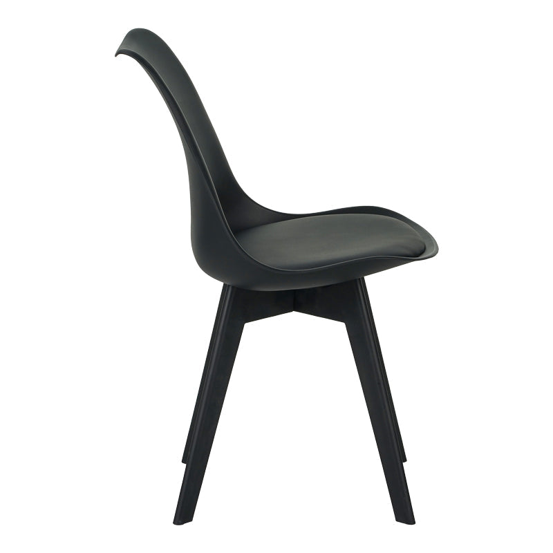 Scaun gaston I, Diverse culori, 48x53x81 cm - Negru