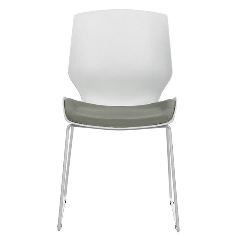 Scaun Genuine, alb-Gri, 48x43x88 cm