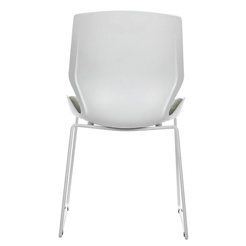 Scaun Genuine, alb-Gri, 48x43x88 cm