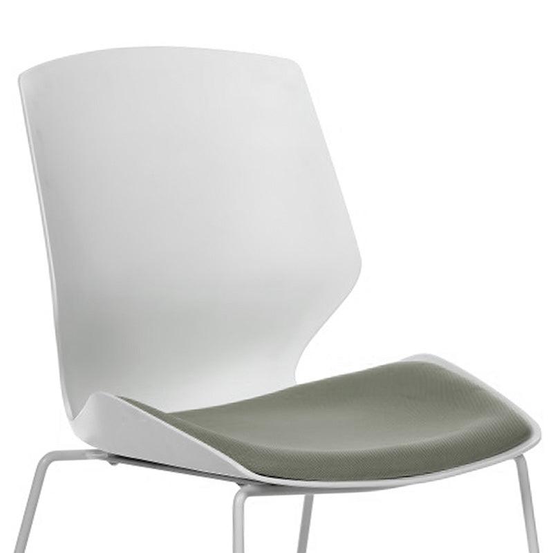 Scaun Genuine, alb-Gri, 48x43x88 cm