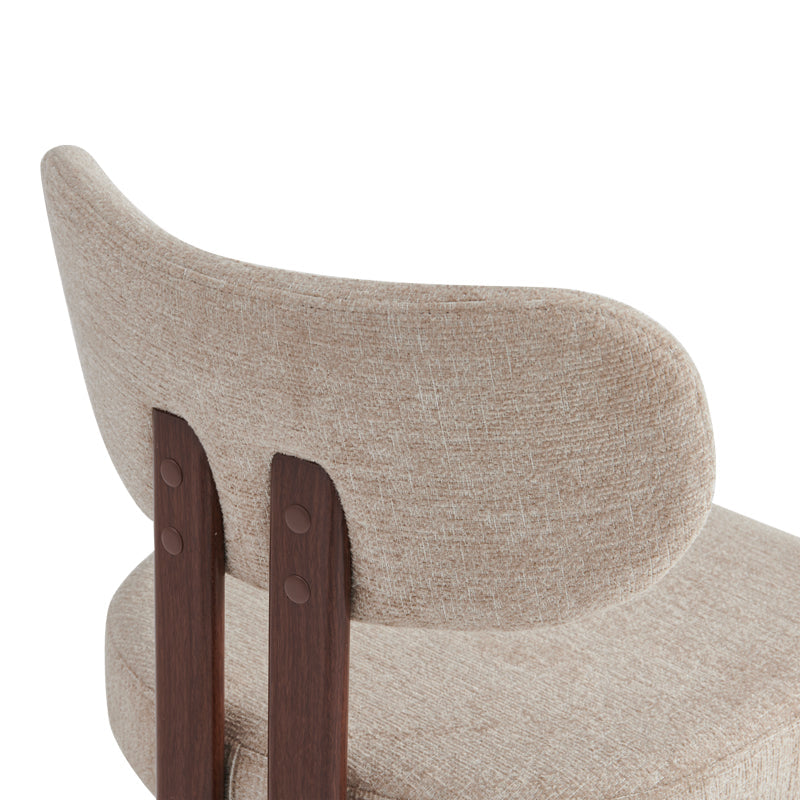 Scaun Glamor, Stofa, 53x51x81 cm - Bej