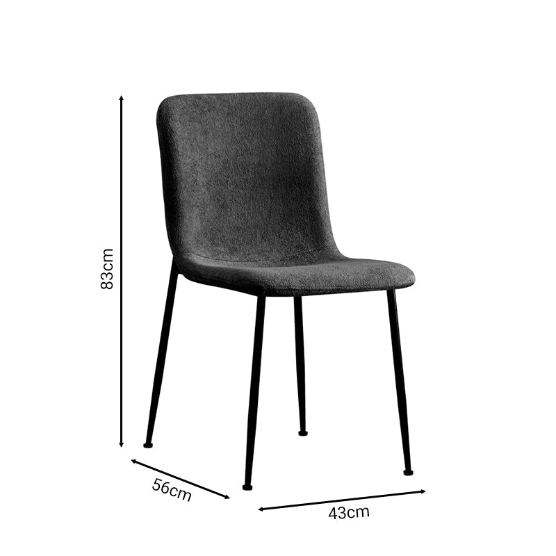 Scaun Gratify, gri inchis, 43x56x83 cm