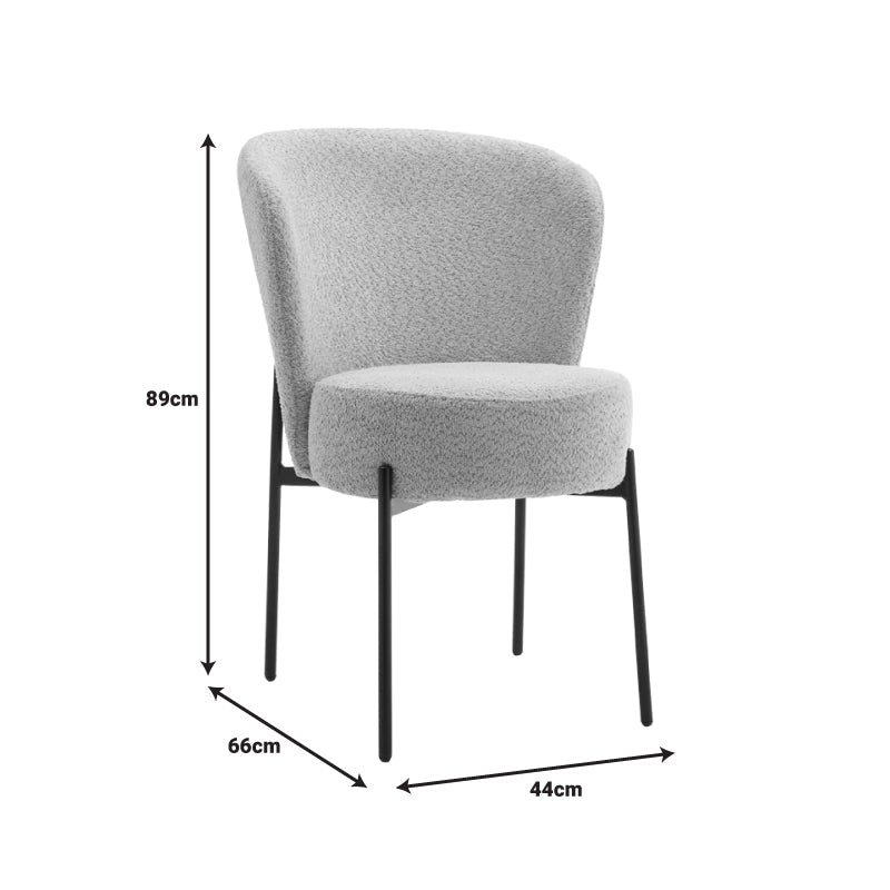 Scaun Houlian Verde stofa, 46x66x89 cm