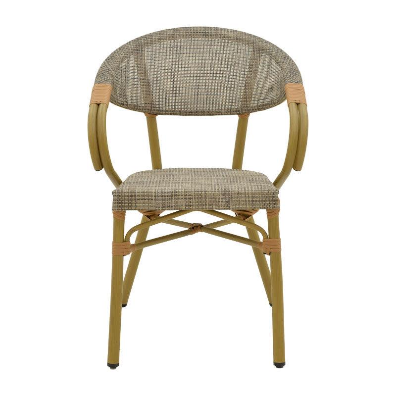 Scaun de gradina Isaia Gri - Negru 57x57x83 cm - Gri