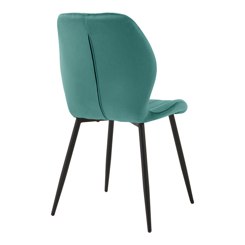Scaun Jelour, picioare negre, catifea, Diverse culori, 55x55x85 cm - Albastru | SKU: 327-000087 | Scaun Jelour, picioare negre, catifea, 55x55x85 cm, varianta Albastru, produs pentru amenajarea locuinței, disponibil online în România la CasaMob