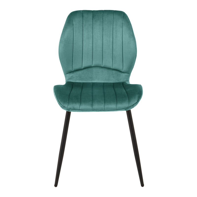Scaun Jelour, picioare negre, catifea, Diverse culori, 55x55x85 cm - Albastru | SKU: 327-000087 | Scaun Jelour, picioare negre, catifea, 55x55x85 cm, varianta Albastru, produs pentru amenajarea locuinței, disponibil online în România la CasaMob