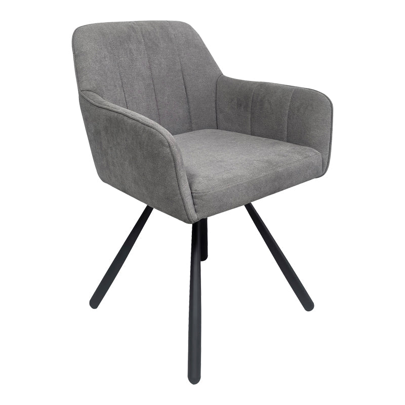 Scaun Kinuz, Stofa, 55x60x86 cm - Gri
