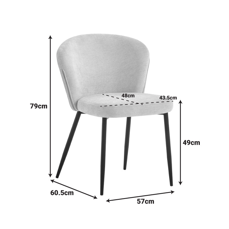 Scaun Mercy, Diverse culori, 57x61x79 cm - Antracit | SKU: 093-000047 | Scaun Mercy, 57x61x79 cm, varianta Antracit, produs pentru amenajarea locuinței, disponibil online în România la CasaMob