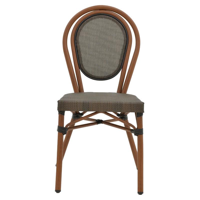 Scaun Nacia, Negru - Maro, 45x59x85 cm - Maro