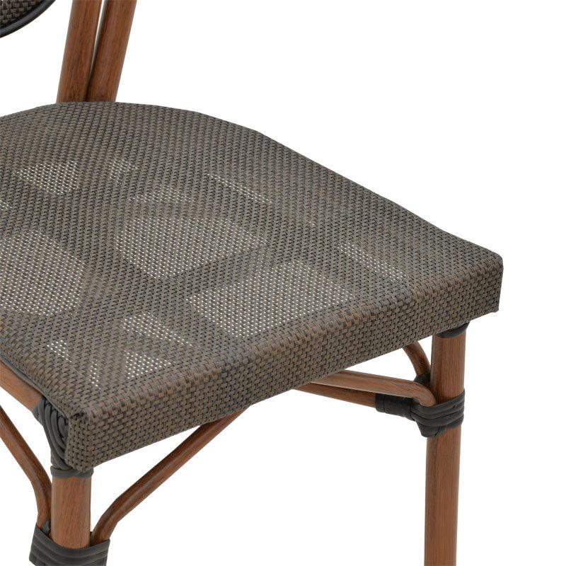 Scaun Nacia, Negru - Maro, 45x59x85 cm - Maro