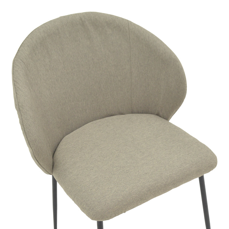 Scaun Olympian tesatura, Gri, 50x55x83 cm