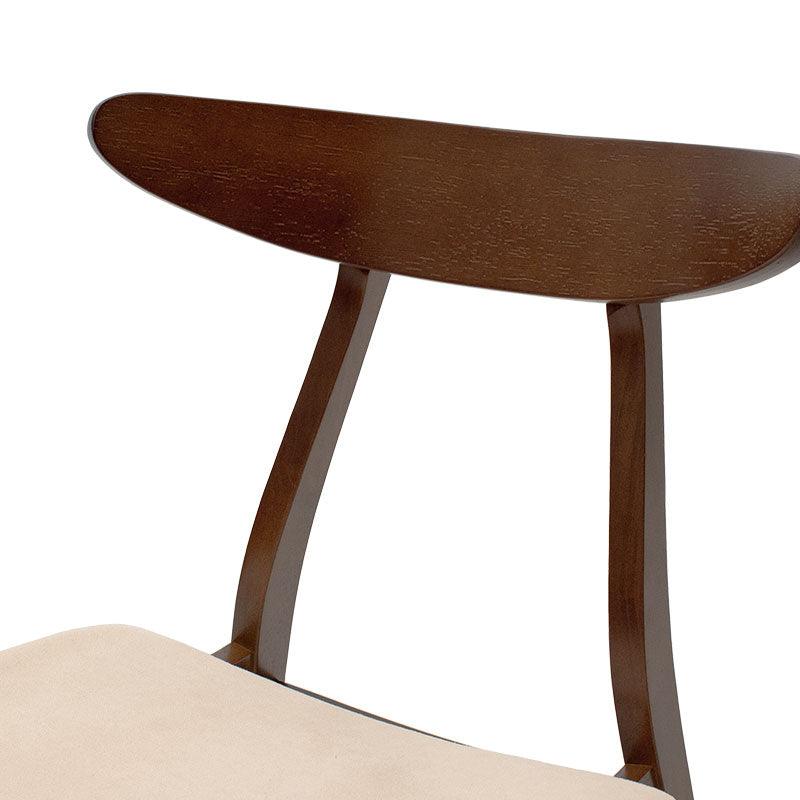 Scaun Orlean, Gri - Nuc, 53x49x78 cm - Nuc