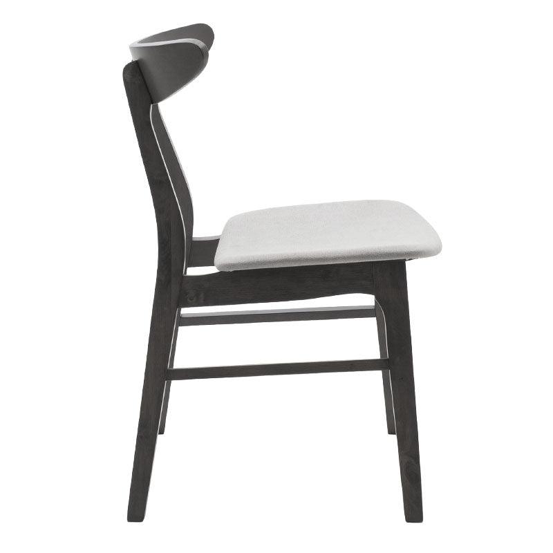 Scaun Orlean, Gri - Nuc, 53x49x78 cm - Gri